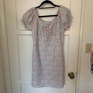 Floral Milkmaid Mini Dress